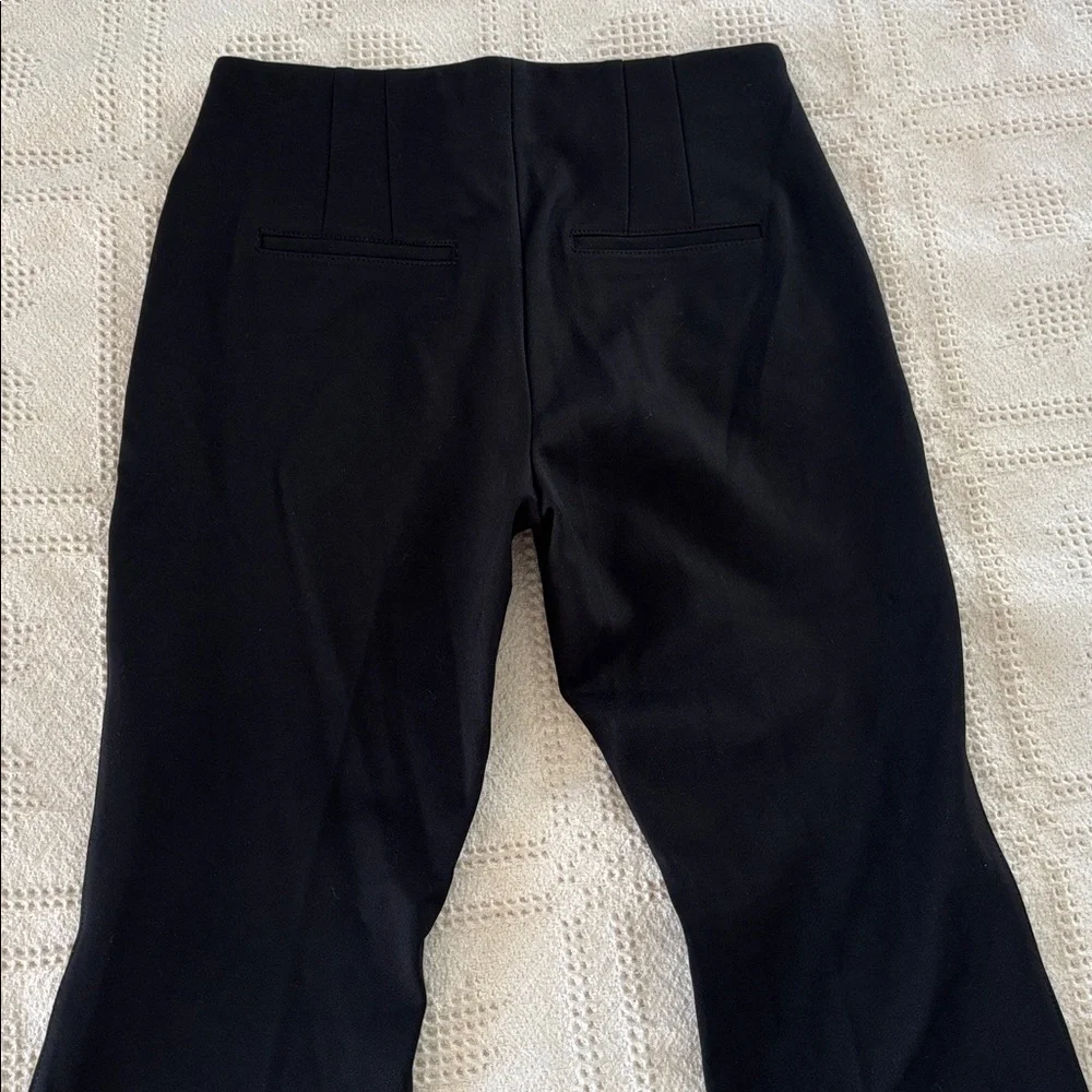 WHBM Black Stretch Extra High-Rise Slim Boot Trouser Size 6P NWT‎